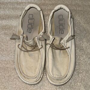 Hey Dude Tan Loafers Slip-Ons Casual Comfort